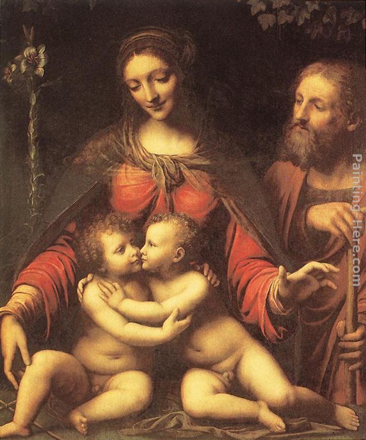 Bernardino Luini Holy Family with the Infant St John